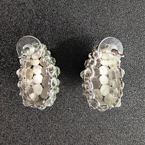 Oval Water Drop Full Diamond Earrings-F1