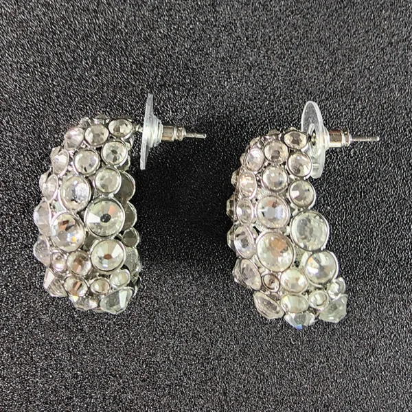 Oval Water Drop Full Diamond Earrings-Z1