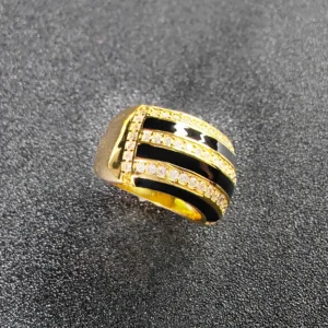 Product Vintage Enamel Handcrafted Alloy RingZ1